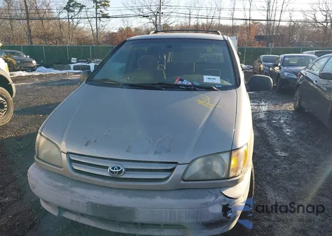 2002 Toyota Sienna Ce z USA, uszkodzony, nr VIN 4T3ZF19C62U505225